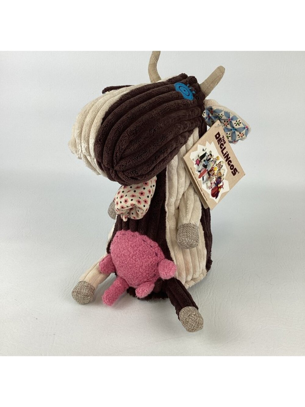 The Deglingos Milkos Cow 10" Plush Stuffed Animal Patchwork Pal Toy with TAGS